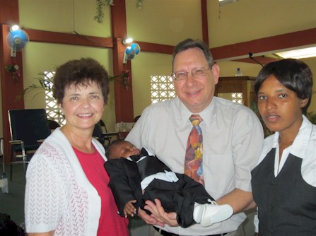 Modeline's baby dedication