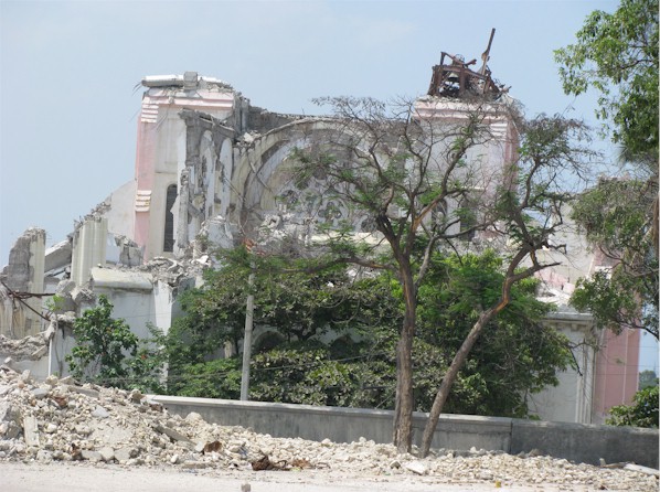National Haitian Catholic Church destroyed.