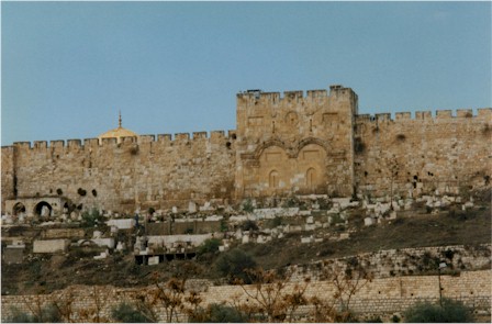 eastern Gate which the Messiah will use to enter the Temple Mount in Jerusalem.