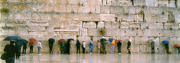Western Wailing Wall at the Temple Mount in Jerusalem